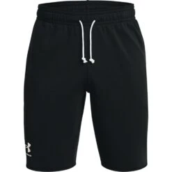 Under Armour UA Rival Terry Shorts Heren - Black/Onyx White