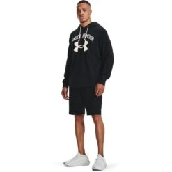 Under Armour UA Rival Terry Shorts Heren - Black/Onyx White -Fitness-Mode Winkel under armour mens ua rival terry shorts black onyx white 6 958912