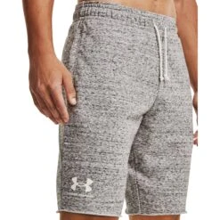 Under Armour UA Rival Terry Shorts Heren - Onyx White/Onyx White -Fitness-Mode Winkel under armour mens ua rival terry shorts onyx white onyx white 6 1228297
