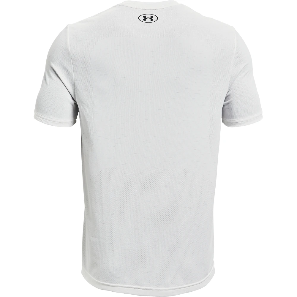 Under Armour UA Seamless T-Shirt Heren - Wit/Zwart 6 Under Armour UA Seamless T-Shirt Heren - Wit/Zwart - Afbeelding 4