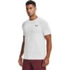 Under Armour UA Seamless T-Shirt Heren - Wit/Zwart 2 Under Armour UA Seamless T-Shirt Heren - Wit/Zwart -Fitness-Mode Winkel under armour mens ua seamless short sleeve white black 3 959088