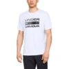 Under Armour UA Team Issue Wordmark T-Shirt Heren - Wit/Zwart -Fitness-Mode Winkel under armour mens ua team issue wordmark short sleeve white black 3 959277