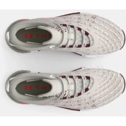 Under Armour UA TriBase™ Reign 5 Trainingsschoenen Heren - White Clay/Deep Red -Fitness-Mode Winkel under armour mens ua tribase reign 5 training shoes white clay 7 1527286