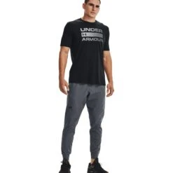 Under Armour UA Unstoppable Joggingbroek Heren - Pitch Gray / Zwart -Fitness-Mode Winkel under armour mens ua unstoppable joggers pitch gray black 4 1474922