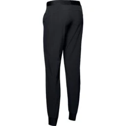 Under Armour UA Armour Sport Woven Broek Dames - Zwart/Metallic Silver -Fitness-Mode Winkel under armour womens ua armour sport woven pants black metallic silver 2 1013518