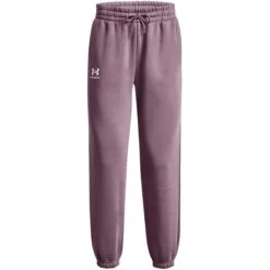 Under Armour UA Essential Fleece Joggingbroek Dames - Misty Purple/Wit 10 Under Armour UA Essential Fleece Joggingbroek Dames - Misty Purple/Wit -Fitness-Mode Winkel under armour womens ua essential fleece joggers misty purple white 3 1527454