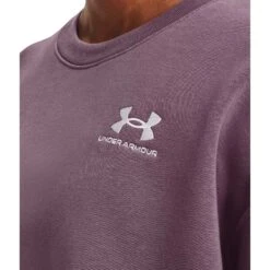 Under Armour UA Essential Fleece Oversized Crew Shirt Dames - Misty Purple/Wit -Fitness-Mode Winkel under armour womens ua essential fleece oversized crew sweatshirt misty purple white 5 1527682