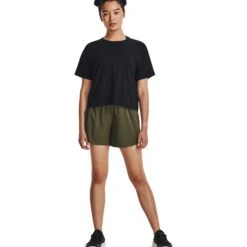 Under Armour UA Motion Shirt Met Korte Mouwen Dames - Zwart/Jet Gray -Fitness-Mode Winkel under armour womens ua motion short sleeve shirt black jet gray 5 1527390