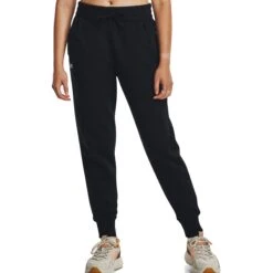 Under Armour UA Rival Fleece Joggingbroek Dames - Zwart/Wit