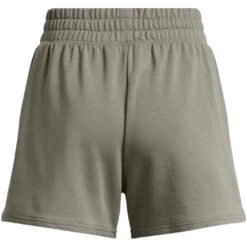 Under Armour UA Rival Terry Short Dames - Grove Green/Wit -Fitness-Mode Winkel under armour womens ua rival terry shorts grove green white 4 1527551