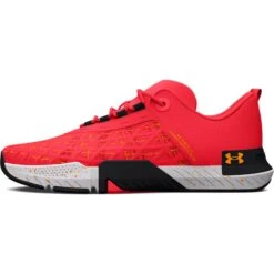 Under Armour UA TriBase™ Reign 5 Trainingsschoenen Dames - Beta/Zwart/Formula Orange -Fitness-Mode Winkel under armour womens ua tribase reign 5 training shoes beta black formula orange 5 1529349