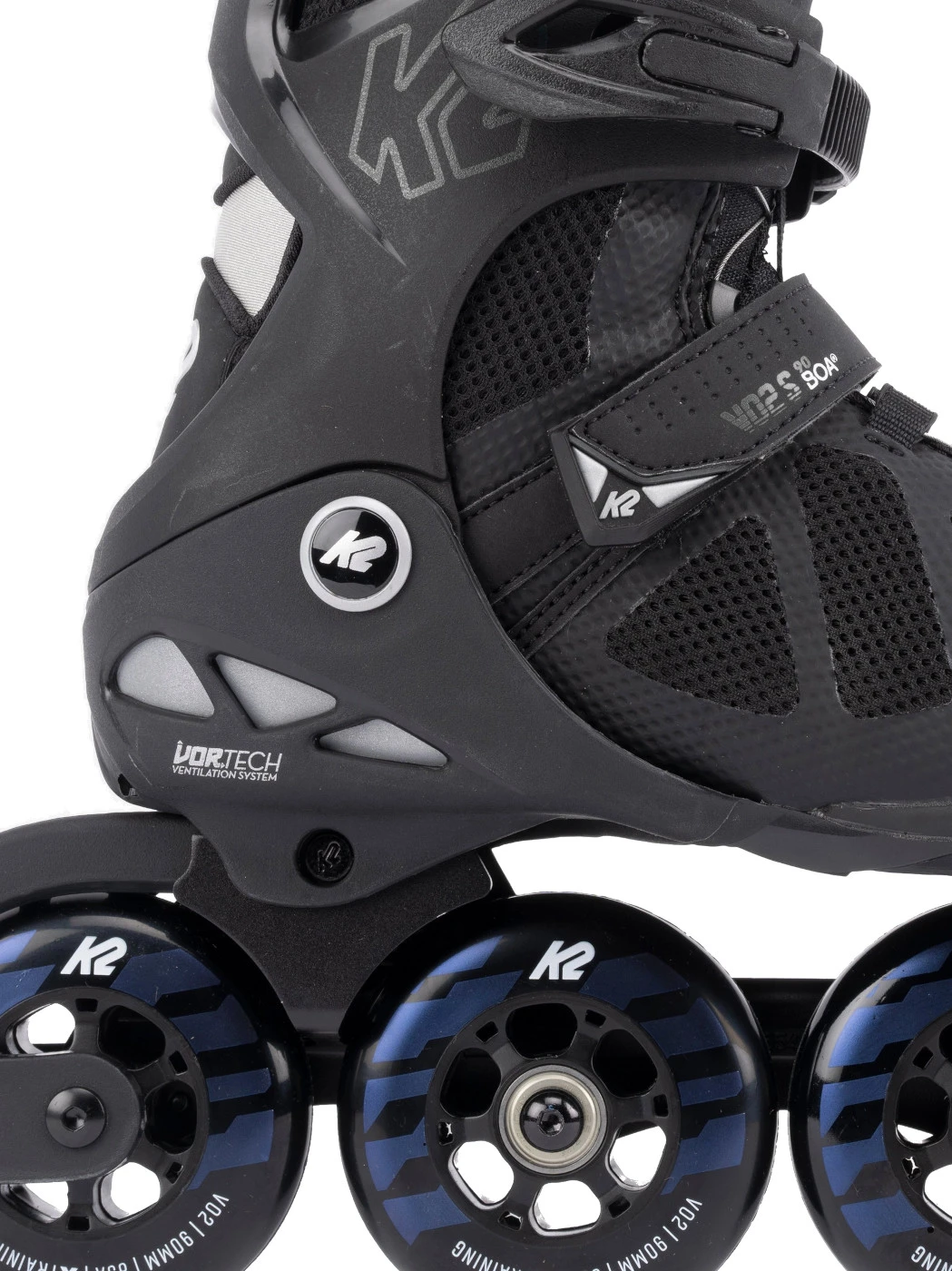 K2 VO2 S 90 BOA - Fitness Inline Skates - Black / Night 7 K2 VO2 S 90 BOA - Fitness Inline Skates - Black / Night - Afbeelding 5