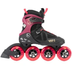 K2 VO2 S 90 Pro - Women Fitness Inline Skates - 2022 - Burgandy - Pink