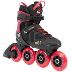 K2 VO2 S 90 Pro - Women Fitness Inline Skates - 2022 - Burgandy - Pink -Fitness-Mode Winkel vo2 s 90 w burgundy pink 2 1254416